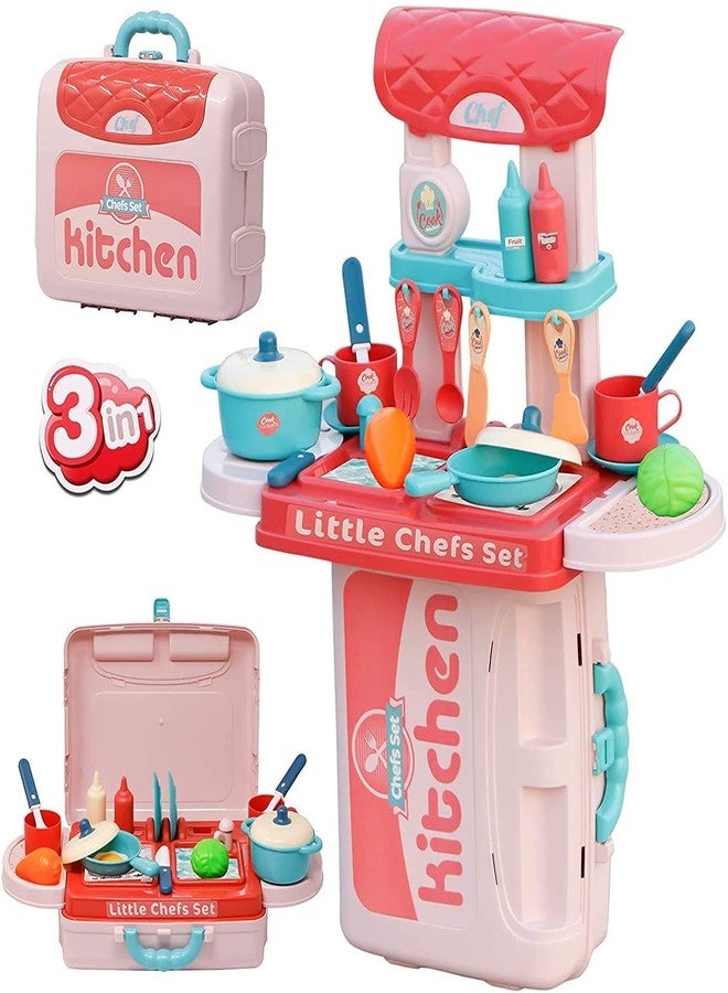 Foroly Non-Toxic Plastic Little Chef Carry case Kitchen Toy Play Set, Multicolour, 3 Years and up, Pack of 1 - Image 1